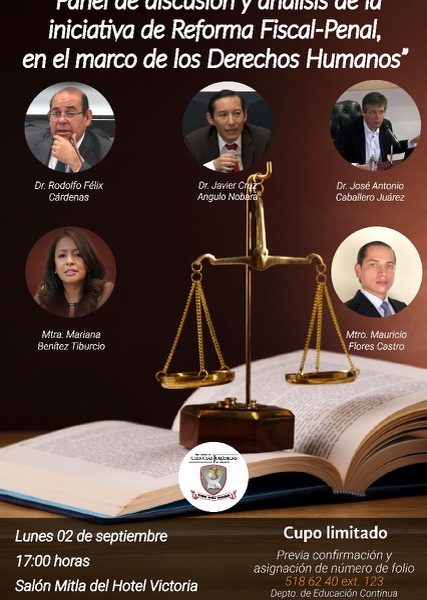Panel de discusión y análisis de la iniciativa de Reforma Fiscal-Penal, en el marco de los Derechos Humanos