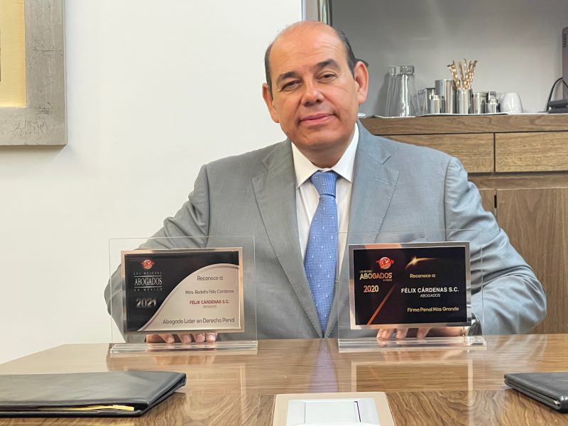 Reconocimiento al Mtro. Rodolfo Félix Cárdenas como el Abogado Líder en Derecho Penal en 2021 Reconocimiento al Mtro. Rodolfo Félix Cárdenas como el Abogado Líder en Derecho Penal en 2021